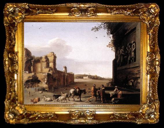 framed  POELENBURGH, Cornelis van Ruins of Ancient Rome af, ta009-2